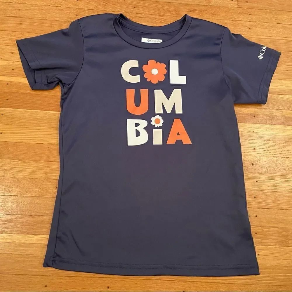 Columbia navy athletic short sleeve tee